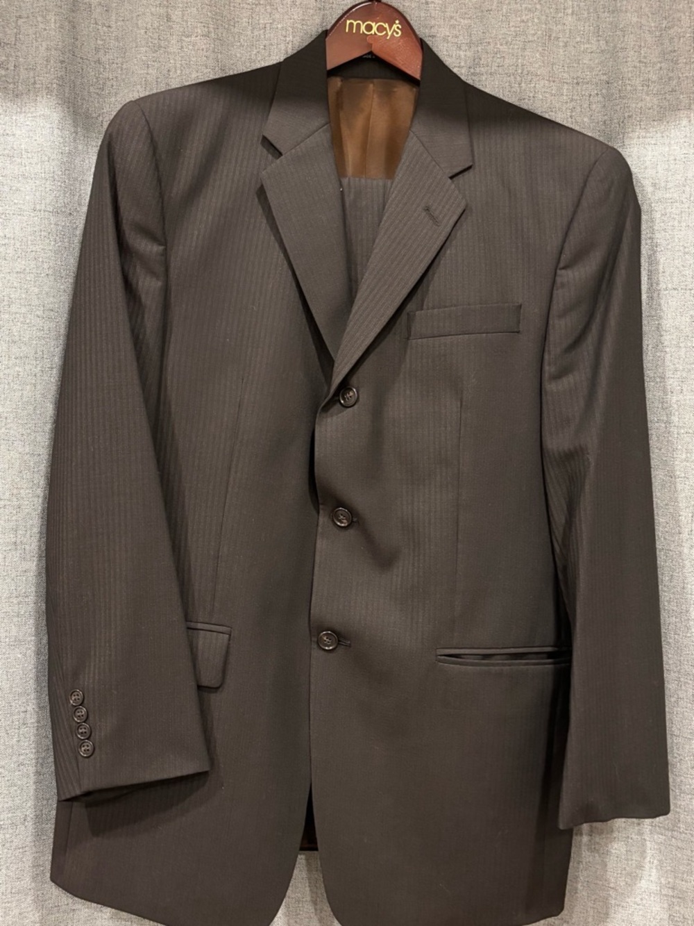 Calvin Klein Men's Pinstripe Suit Jacket and pants